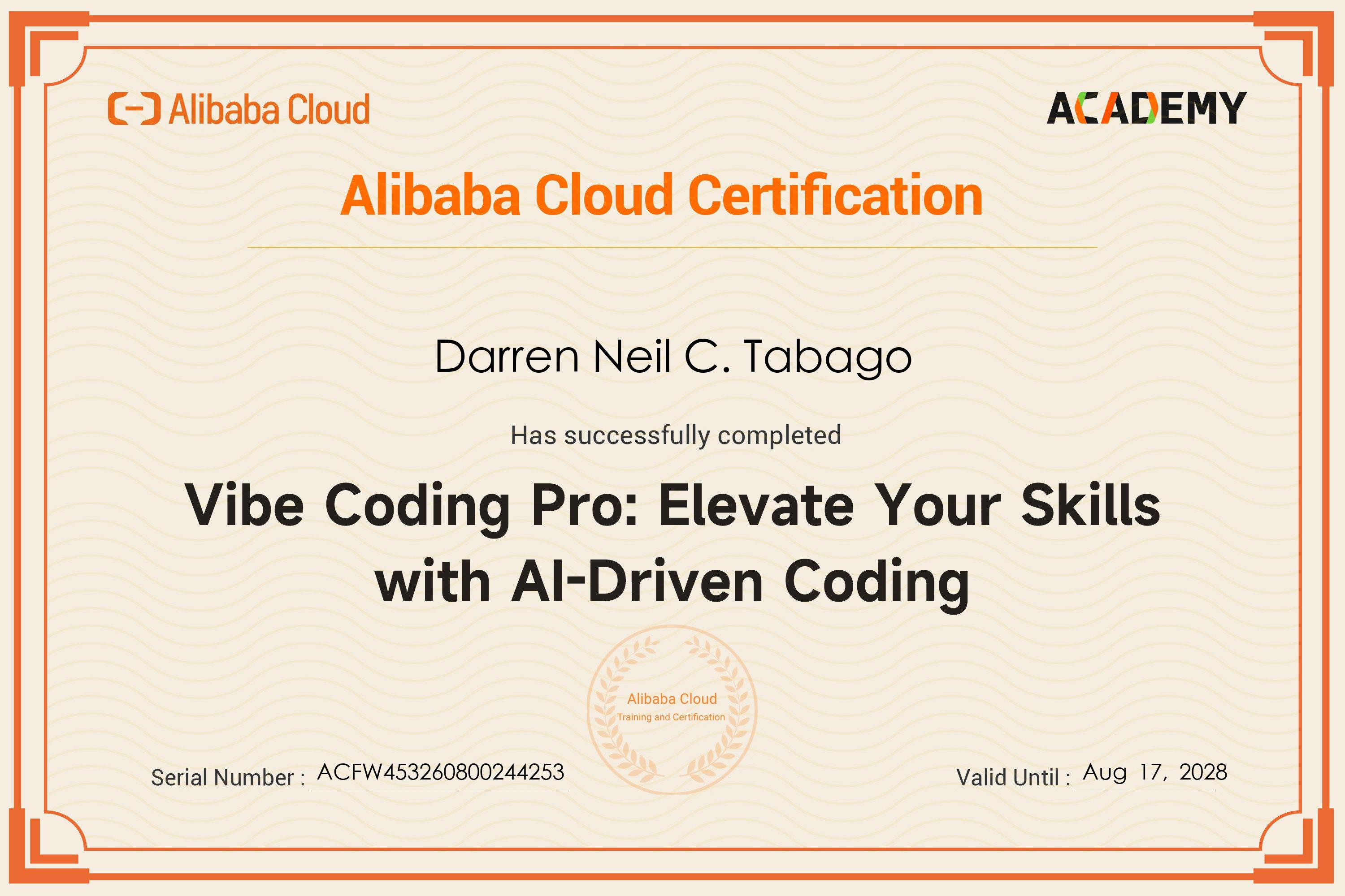 Vibe Coding Pro: Elevate Your Skills with AI-Driven Coding certificate